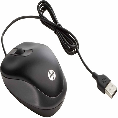 Souris HP filaire de voyage - USB (G1K28AA) - MTechSys.ma