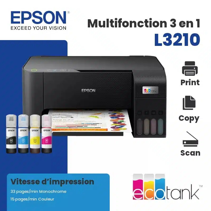 Imprimante Jet d'encre Multifonction EPSON ECOTANK L6190